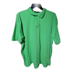 POLO Ralph Lauren XXL Neon Green   Mens Shirt. 2 small pin holes in front